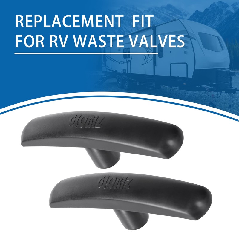 GLOBIZ RV Sewer Valve Handles Replacement Fit for 1 1/2"，