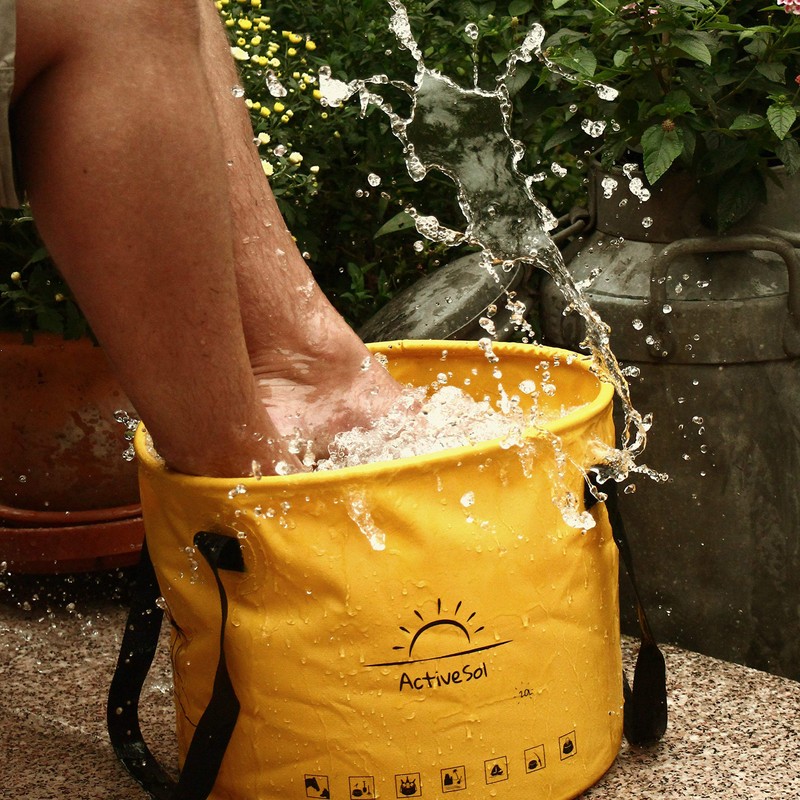 Falteimer 20 l hoch | robust, faltbar, platzsparend | Für
