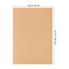 TEHAUX 100pcs Cardstock Paper Sheets - A4 Brown Cardboard for