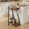 HOOBRO Bar Cart, Home Bar Serving Cart, Kitchen Cart, Rolling