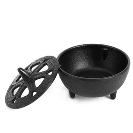 KIMISS Lotus Incense Burner, Cast Iron Aromatherapy Holder for Home Decoration, Bathroom Bedroom Incense Cone Holder