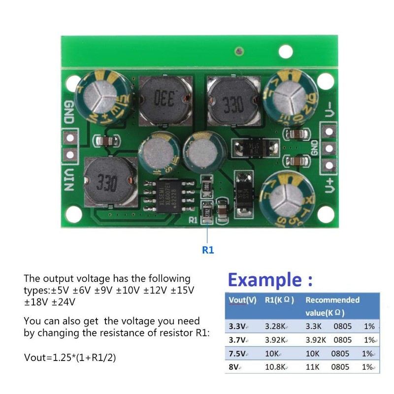DC-DC Positive Negative Voltage Supply Boost Converter Step Down Controller