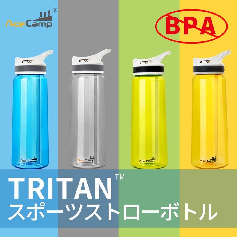 AceCamp BPA Free 800ml Large Capacity Water Bottle, Tritan Plastic