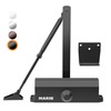 Marie Hold Open Door Closer Applies Regular,Top Jamb Mounting,Adjustable Automatic