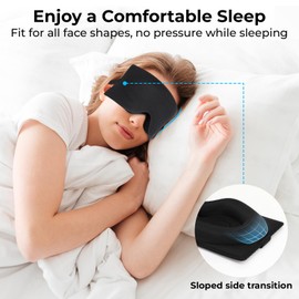 Alyvisun Blackout Sleep Mask, Deepen Eye Contour, Black