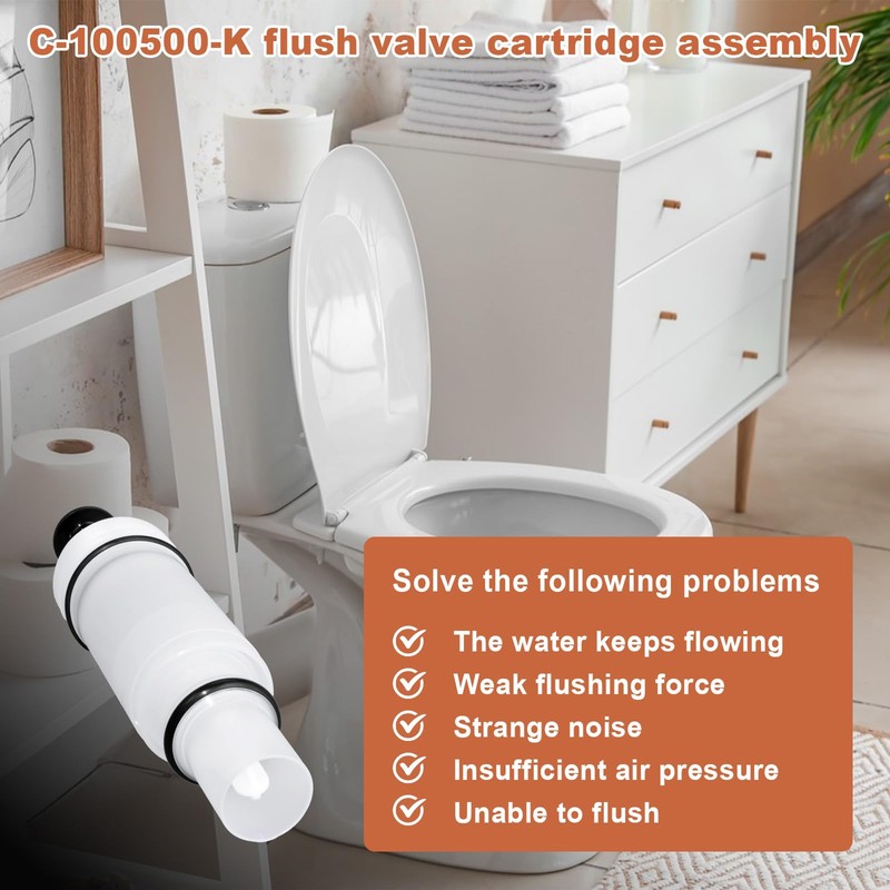 C-100500-K C-100500-KIT Flush Valve Cartridge For Sloan Flushmate Toilet