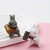 SHIDXIB 24Pcs Plastic Rabbit Figures Animal Rabbit Character Set Fairy