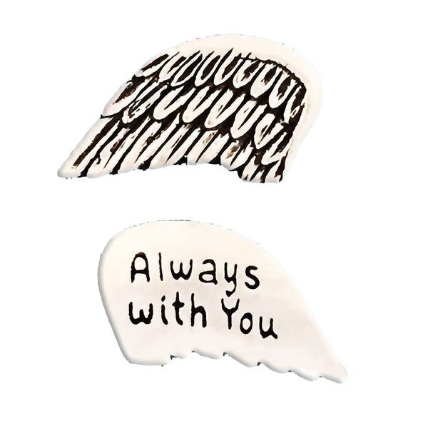 Basic Spirit Pocket Token Coin - Angel Wings - Handcrafted