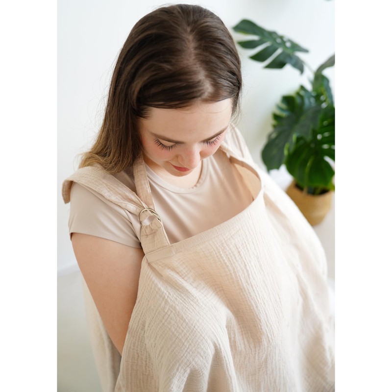 MairMore Muslin Nursing Covers for Breastfeeding, Privacy Breast Feeding Cover