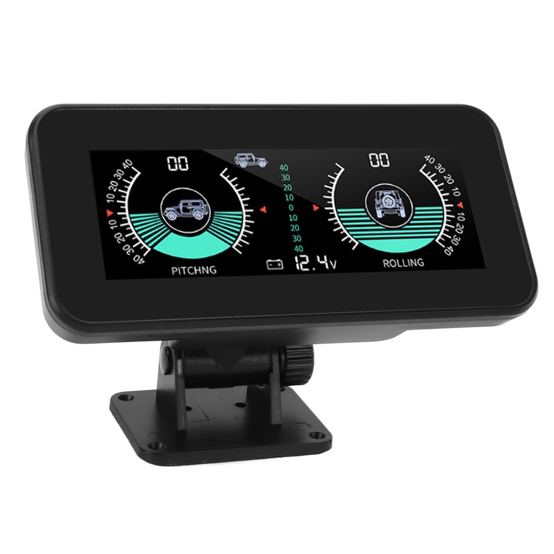 Universal Intelligent Car Inclinometer Tilt Gauge High Resolution HUD Digital