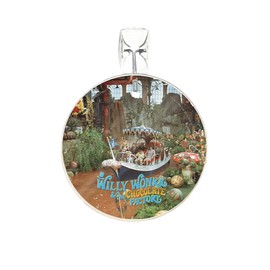 Willy Wonka and The Chocolate Factory - Boat Ride - 3.5” Starfire Prints Glass Art - Circle Glass Art - Ideal for Gifting and Collecting