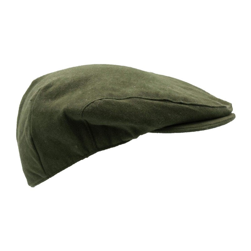 WALKER AND HAWKES Unisex Moleskin Cotton Flat Cap - Waterproof,
