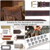 Cikonielf 12 Piece Leather Stamp, Leather Embossing Stamp Set, Leather