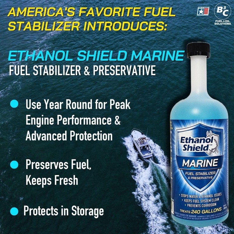 Ethanol Shield MARINE Fuel Stabilizer & Preservative - 2 PACK