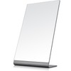 NEZZOE Rectangular Makeup Mirror for Desk, 12 inch Aluminum Table