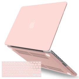 IBENZER Compatible with MacBook Pro 13 Inch Case 2015 2014 2013 end 2012 A1502 A1425, Hard Shell Case with Keyboard Cover for Old Version Mac Pro Retina 13, Sakura Pink, R13SKPK+1