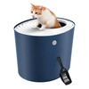 IRIS USA Cat Litter Box, Large Top Entry with Litter