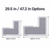 L-Shaped Diatomaceous Earth Bathroom Mat for Shower Entry – Absorbent