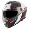 Bogotto Ezion Flip Up Helmet, Matte Black/White/Red/Blue, S