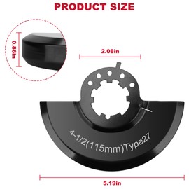 Angle Grinder Wheel Guard 43-54-0155 Fits for Milwaukee 6130-33 Small Angle Grinder 4-1/2" T27