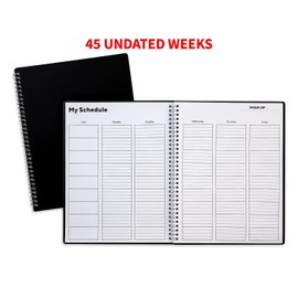TRU RED 8.5-inch x 11-inch Academic Weekly Teacher Planner, Black, 3/Pack (TR59498-21VS)