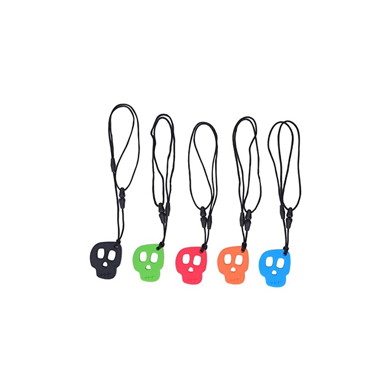 Collar de Masticación Sensorial de Silicona - Paquete de 5