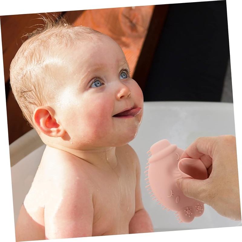 Champú de Silicona para de Bebé Cepillo de Baño Suave