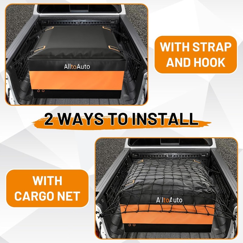 26 Cubic Feet Truck Bed Cargo Bag, Waterproof with Heavy