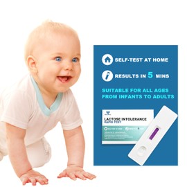 BlissKiss Lactose Intolerance Test Kit - Quick, Accurate Home Self-Test Kit for Infants & Adults, Includes Multi-Language Instructions, 5-Min Results, Easy 4-Step Process