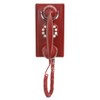 Crosley CR55-RE Wall Phone with Push Button Technology, Red