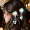 EASEDAILY Light Up Hair Clips LED Hair Barrettes Rave Heart