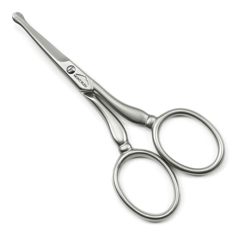 Mont Bleu Nose & Ear Hair Scissors Straight Blades Carbon