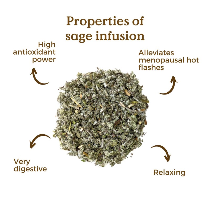 Sage Tea Loose Organic 100g (50 Cups) | Organic Sage