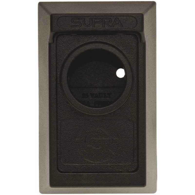 Lock Box, Black, Surface, Mortise, 5 Keys