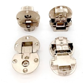 WANLIAN(4 Pieces) 90-Degree Page Turning axis, Adjustable Cabinet Door Concealed Hinge, Special Table Pull-Down Hinge, Flat Hinge