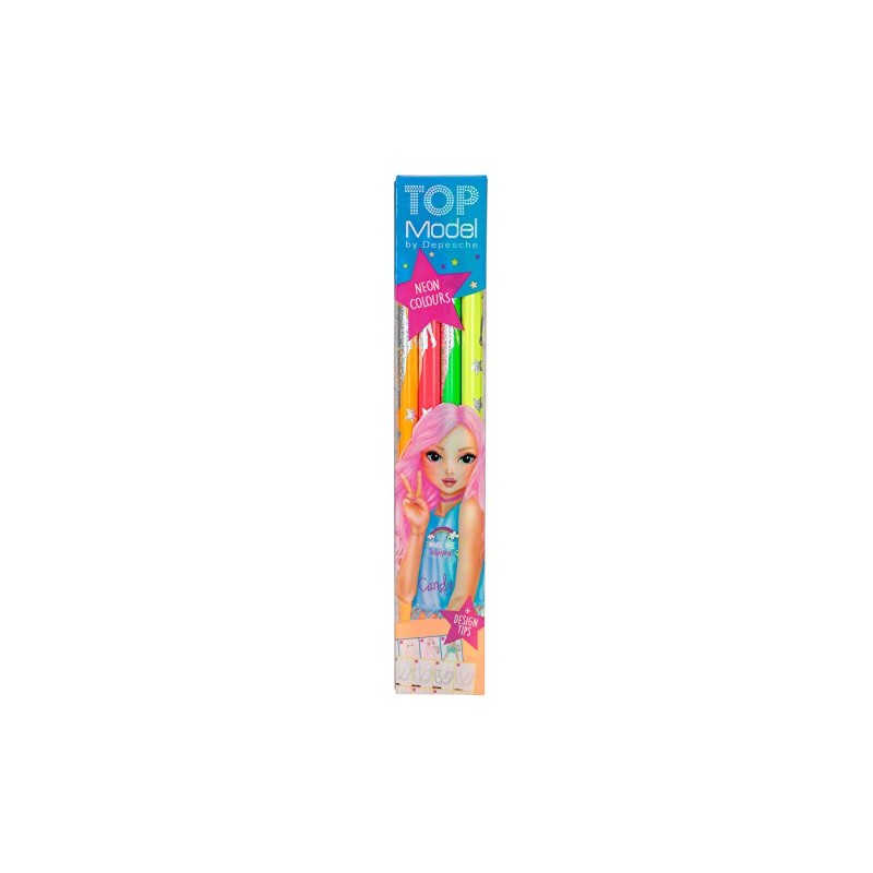 Depesche TOPModel Neon 6399 Colouring Pencils, Set of 4