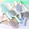 Scalp Massage & Volumizing Hair Brush Roll Brush Blue 4ea