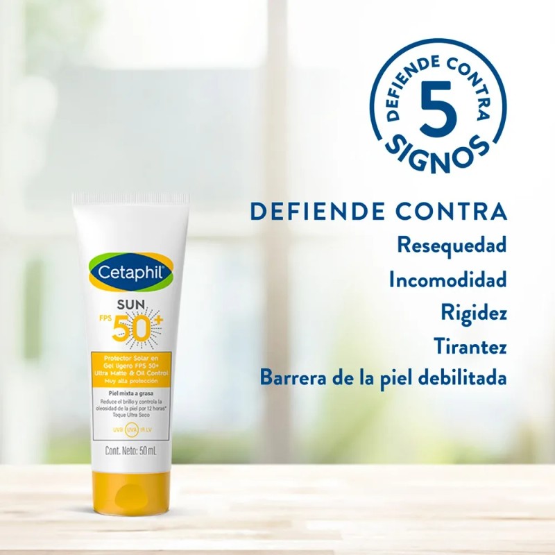 Protector Solar Facial Cetaphil Sun FPS 50 Oil Control |