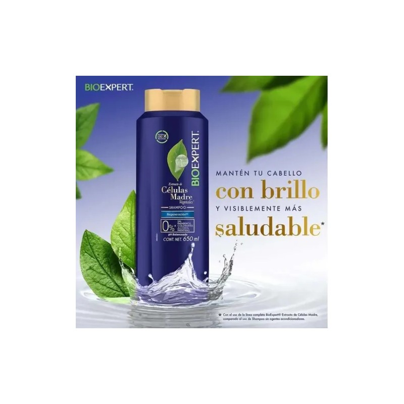 BIOEXPERT Shampoo Células Madres Regeneración 650 ml