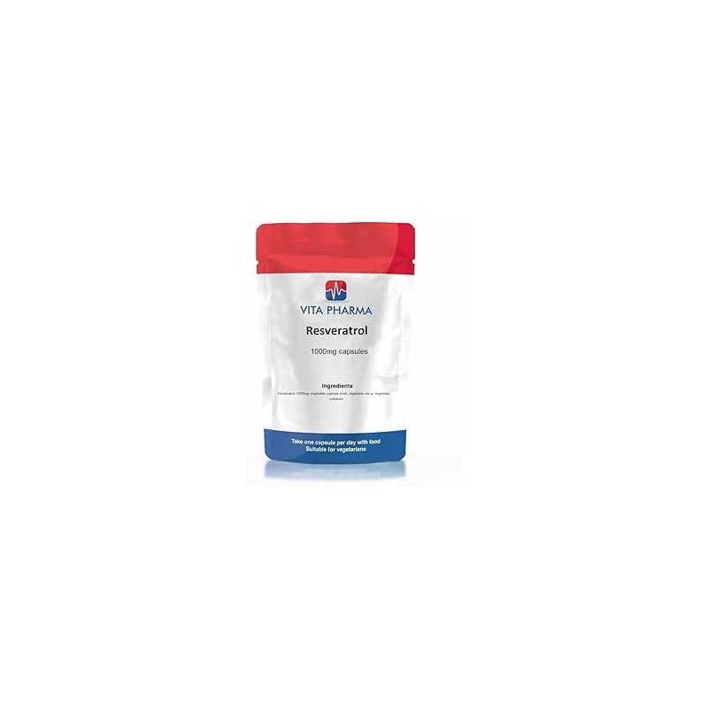 VITA PHARMA Resveratrol 1000mg 120 Capsules