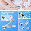INXEN Professional Nail Scissors Set, Stainless Steel Manicure Nail Clippers,