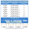 Erosebridal Horse Table Runner 13x72,Western Cowboys Table Runners Waterproof,Farmhouse Sunset