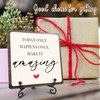 5" Wooden Sign Gift With Iron Stand-TODAY ONLY HAPPENS ONCE.MAKE
