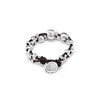 UNOde50 VITAMINS, pulsera chapada en plata esterlina, 17.7 cm, piel,