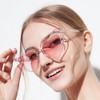 Heart Sunglasses, Heart Shaped Party Sunglasses (Pink)