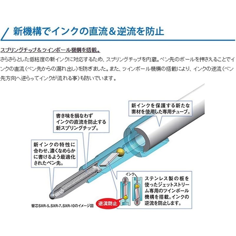 Mitsubishi Lead Brush Oil Based Ballpoint Pen Jet Stream 5