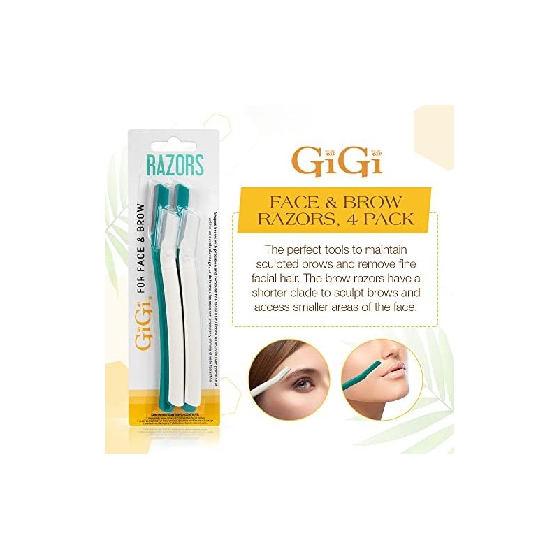 GiGi Navajas para Delinear Vello Facial Rostro y Cejas 4