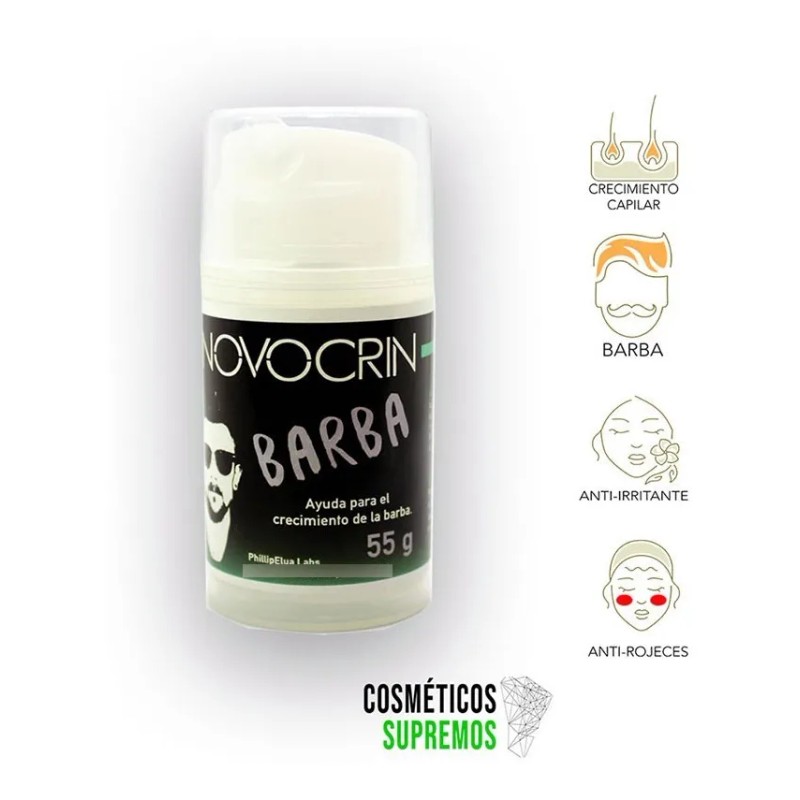 Crecer Barba Bigote Profesional 2pzs De 55g + Modelador Loción