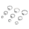 180Pcs Fuel Hose Clamps Kit Stainless Steel Injection Line Accessories