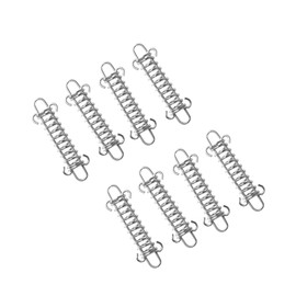 Set of 8 Stainless Steel Traction Spring Hooks, Sun Shade Sail Fixing Accessories with Eyelets for Tent, Outdoor, Camping, Hiking, Travel, Picnic